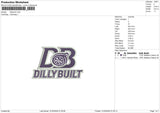 dillybuilt Embroidery File 6 size