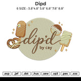 dipd Embroidery File 6 size