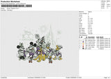 Disney 100years embroidery file 6 size