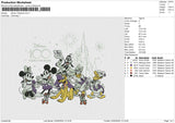 Disney 100years embroidery file 6 size