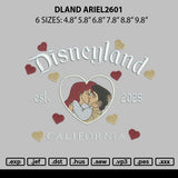 Dland Ariel2601 Embroidery File 6 sizes