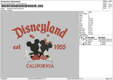 Dland Mickey 2301 Embroidery File 6 sizes