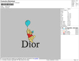 Dior Pooh Embroidery