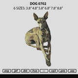 Dog 0702 Embroidery File 6 sizes