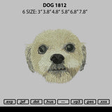 Dog 1812 Embroidery File 6 sizes