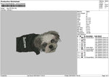 Dog 1901b Embroidery File 6 sizes