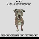 Dog 1902 Embroidery File 6 sizes