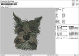 Dog 2810 Embroidery File 6 sizes