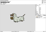 Dog1209 Ghost Embroidery File 6 sizes