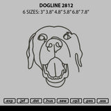 Dogline 2812 Embroidery File 6 sizes