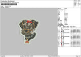Dog Patch 0512 Embroidery File 6 sizes