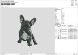 Dog V23 Embroidery File 6 sizes