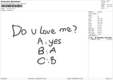 do u love Embroidery File 6 sizes