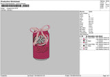 Drpepperbow Embroidery File 6 sizes