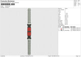 Dumbell Embroidery File 6 size