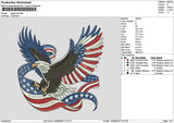 Eagle 1408 Embroidery File 6 sizes