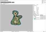 Eddy V2 Embroidery File 6 sizes