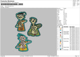Edd Eddy Embroidery File 6 sizes