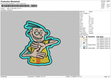 Eddy V3 Embroidery File 6 sizes
