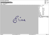 Eliastext Embroidery File 6 sizes