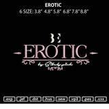 Erotic Embroidery File 6 sizes