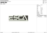 Esca Embroidery File 6 size