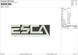 Esca Embroidery File 6 size