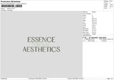 Essence Embroidery File 6 sizes