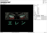 Eye Anime Embroidery File 6 sizes