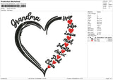 Family tree Embroidery File 6 size