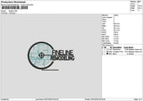 Finelinetext Embroidery File 6 sizes