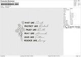 Flower Like Embroidery File 6 size