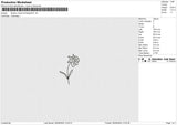 flowers month birthday Embroidery File 12 size