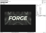 Forge Embroidery File 6 size