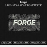 Forge Embroidery File 6 size
