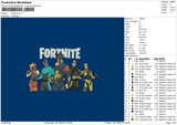 FORNITE Embroidery File 5 sizes