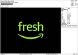 Freshtext Embroidery File 6 sizes
