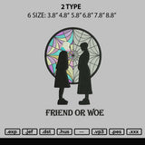 2 Type Embroidery File 6 sizes