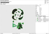 Glow Art Embroidery File 6 size
