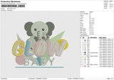 Glow Baby Embroidery File 6 size