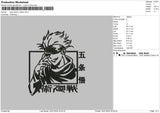 Gojosquare Embroidery File 6 sizes