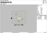 Ducktext 1704 Embroidery File 6 sizes