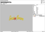 Gracietext 01 Embroidery File 6 sizes