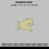 Grandpa Hand Embroidery File 6 sizes
