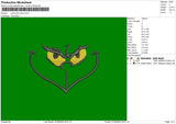 Grinch Face Embroidery File 6 sizes