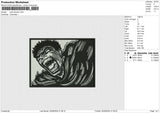 Guts berserk Embroidery File 6 size