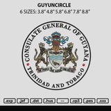 Guyunacircle Embroidery File 6 sizes