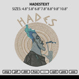 Hadestext Embroidery File 6 sizes
