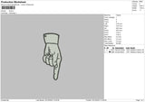 Hand Embro Embroidery File 6 sizes