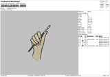 Handbrush V1 V2 Embroidery 2 Files